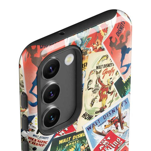 Disney Friends Retro Goofy Stamps Art Galaxy S23 Pro Case