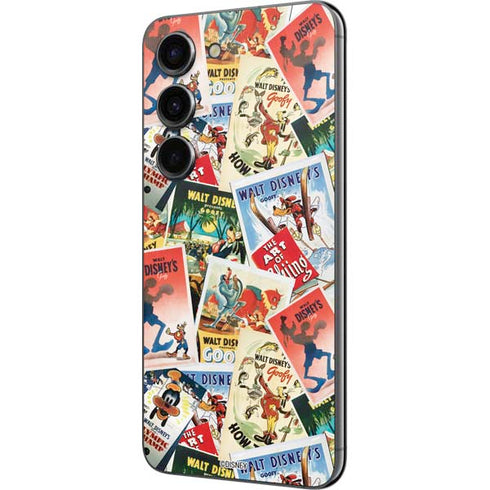 Disney Friends Retro Goofy Stamps Art Galaxy S23 Skin