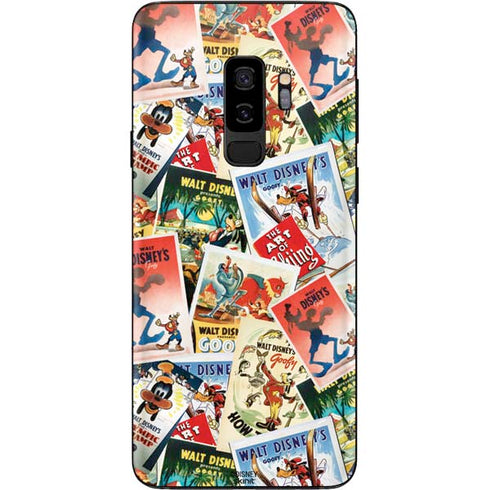 Disney Friends Retro Goofy Stamps Art Galaxy S9 Plus Skin
