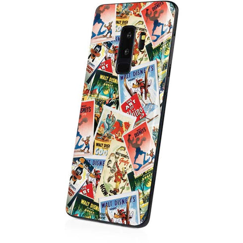 Disney Friends Retro Goofy Stamps Art Galaxy S9 Plus Skin