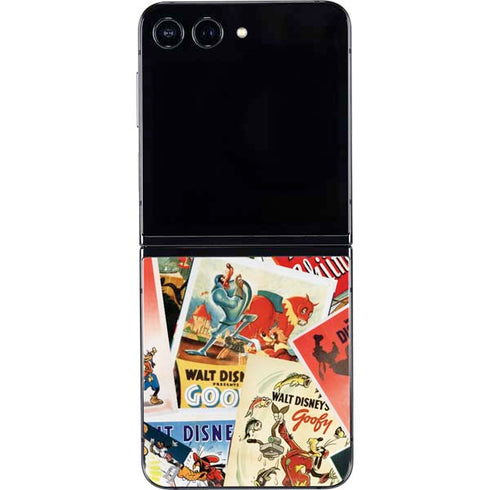 Disney Friends Retro Goofy Stamps Art Galaxy Z Flip5 5G Skin