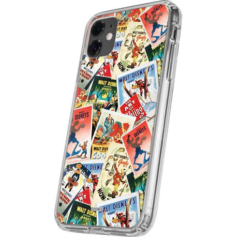 Disney Friends Retro Goofy Stamps Art iPhone 11 Clear Case