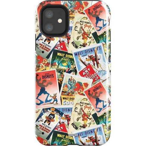 Disney Friends Retro Goofy Stamps Art iPhone 11 Impact Case