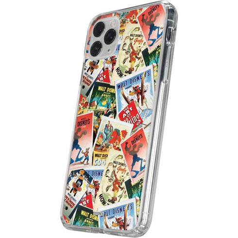 Disney Friends Retro Goofy Stamps Art iPhone 11 Pro Clear Case