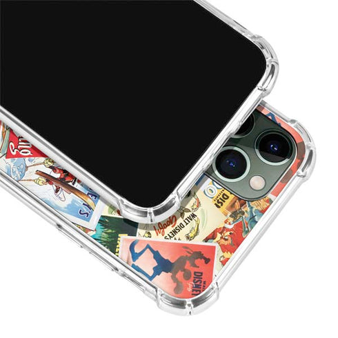 Disney Friends Retro Goofy Stamps Art iPhone 11 Pro Max Clear Case