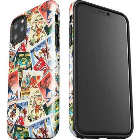 Disney Friends Retro Goofy Stamps Art iPhone 11 Pro Max Impact Case