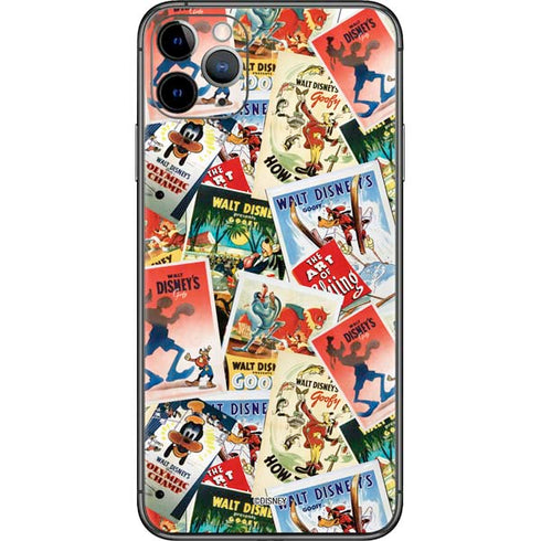 Disney Friends Retro Goofy Stamps Art iPhone 11 Pro Max Skin