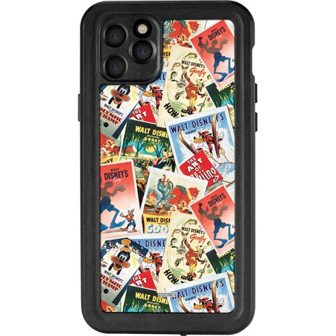 Disney Friends Retro Goofy Stamps Art iPhone 11 Pro Max Waterproof Case