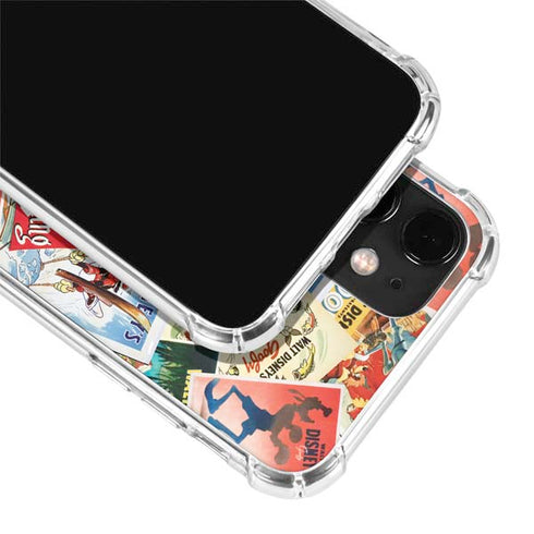 Disney Friends Retro Goofy Stamps Art iPhone 12 Clear Case