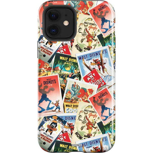Disney Friends Retro Goofy Stamps Art iPhone 12 Impact Case