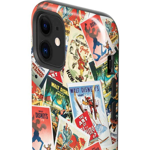Disney Friends Retro Goofy Stamps Art iPhone 12 Impact Case