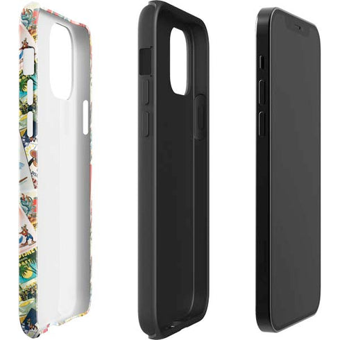 Disney Friends Retro Goofy Stamps Art iPhone 12 Impact Case