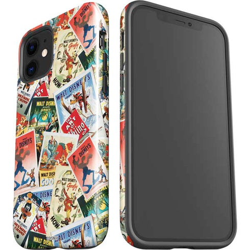 Disney Friends Retro Goofy Stamps Art iPhone 12 Impact Case