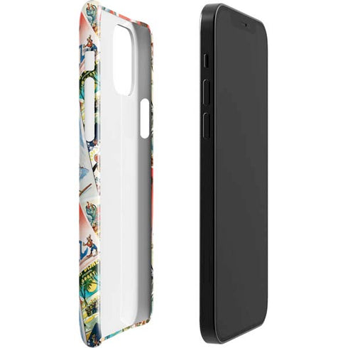 Disney Friends Retro Goofy Stamps Art iPhone 12 Mini Lite Case