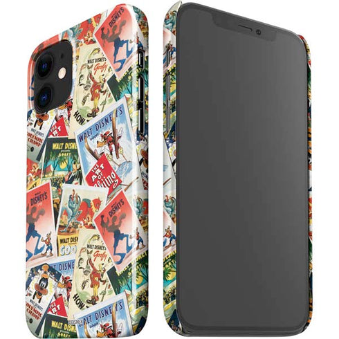 Disney Friends Retro Goofy Stamps Art iPhone 12 Mini Lite Case
