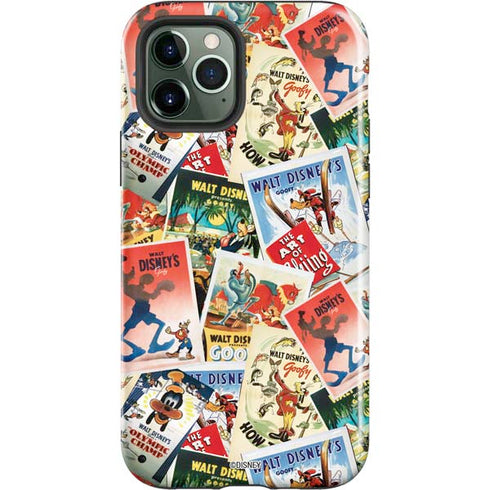 Disney Friends Retro Goofy Stamps Art iPhone 12 Pro Impact Case