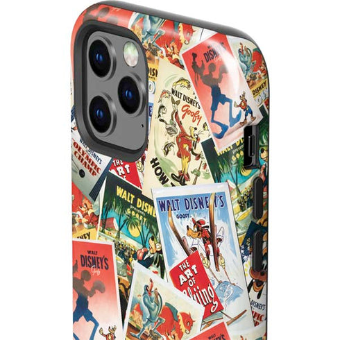 Disney Friends Retro Goofy Stamps Art iPhone 12 Pro Max Impact Case