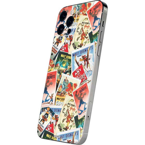 Disney Friends Retro Goofy Stamps Art iPhone 12 Pro Skin