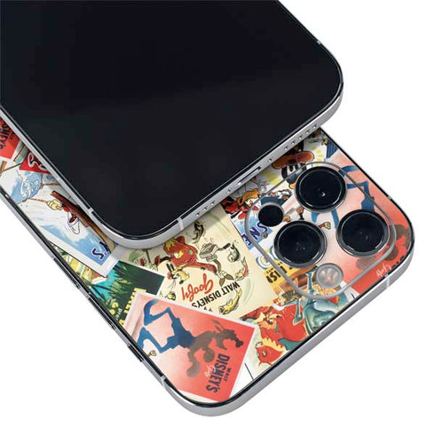 Disney Friends Retro Goofy Stamps Art iPhone 12 Pro Skin
