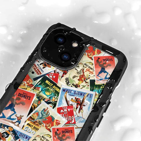 Disney Friends Retro Goofy Stamps Art iPhone 13 Mini Waterproof Case