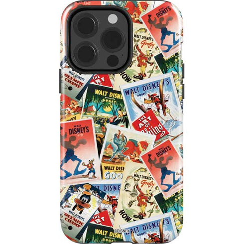Disney Friends Retro Goofy Stamps Art iPhone 13 Pro Impact Case