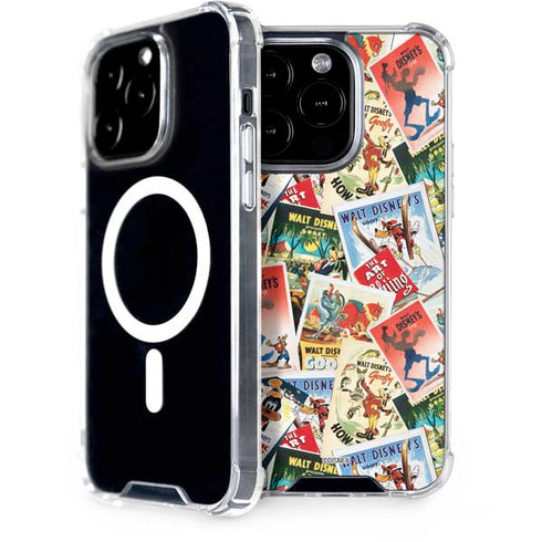Disney Friends Retro Goofy Stamps Art iPhone 13 Pro MagSafe Case