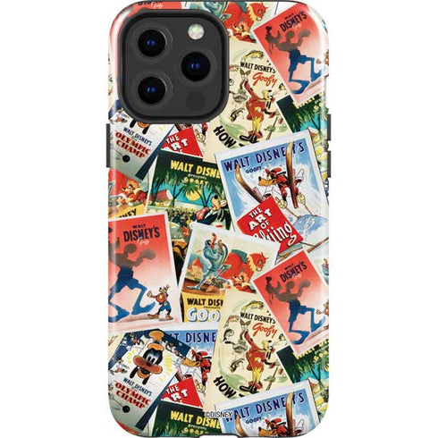Disney Friends Retro Goofy Stamps Art iPhone 13 Pro Max Impact Case
