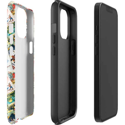 Disney Friends Retro Goofy Stamps Art iPhone 13 Pro Max Impact Case