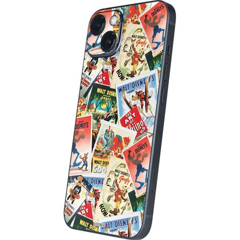 Disney Friends Retro Goofy Stamps Art iPhone 14 Plus Skin