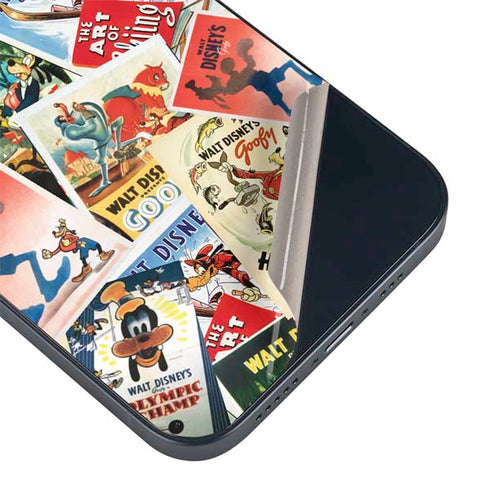 Disney Friends Retro Goofy Stamps Art iPhone 14 Plus Skin