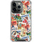 Disney Friends Retro Goofy Stamps Art iPhone 15 Pro Clear Case