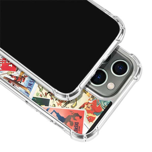 Disney Friends Retro Goofy Stamps Art iPhone 15 Pro Clear Case