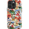 Disney Friends Retro Goofy Stamps Art iPhone 14 Pro Impact Case