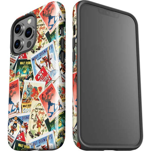 Disney Friends Retro Goofy Stamps Art iPhone 14 Pro Impact Case