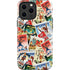 Disney Friends Retro Goofy Stamps Art iPhone 15 Pro Max Impact Case