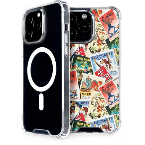 Disney Friends Retro Goofy Stamps Art iPhone 14 Pro Max MagSafe Case