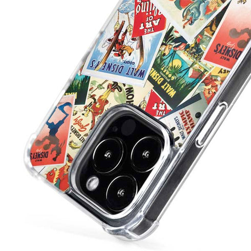 Disney Friends Retro Goofy Stamps Art iPhone 15 Pro Max MagSafe Case