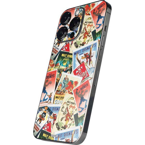 Disney Friends Retro Goofy Stamps Art iPhone 14 Pro Skin