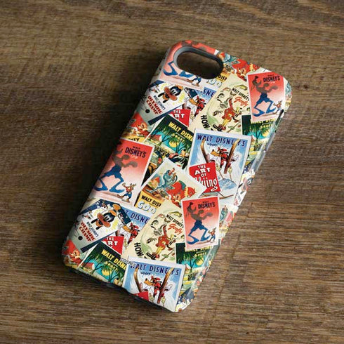 Disney Friends Retro Goofy Stamps Art iPhone 8 Pro Case