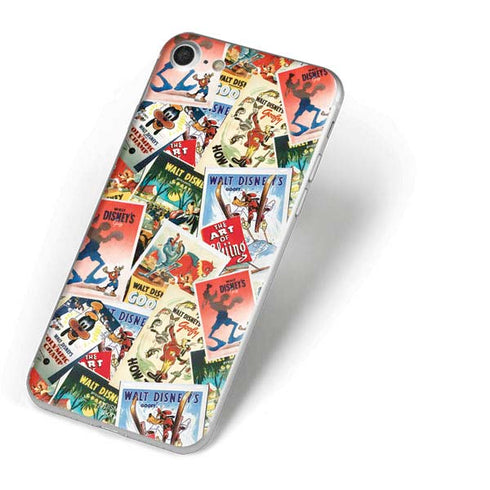 Disney Friends Retro Goofy Stamps Art iPhone 8 Skin