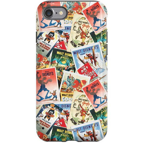 Disney Friends Retro Goofy Stamps Art iPhone SE (2nd & 3rd Gen) Pro Case