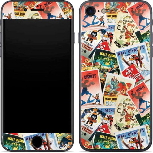 Disney Friends Retro Goofy Stamps Art iPhone SE (2nd & 3rd Gen) Skin
