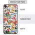 Disney Friends Retro Goofy Stamps Art iPhone SE (2nd & 3rd Gen) Skin