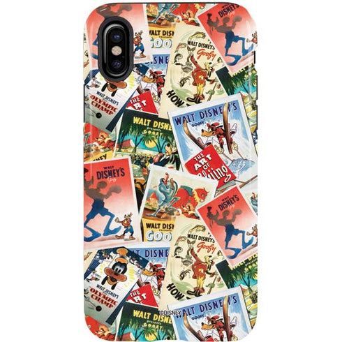 Disney Friends Retro Goofy Stamps Art iPhone X Pro Case