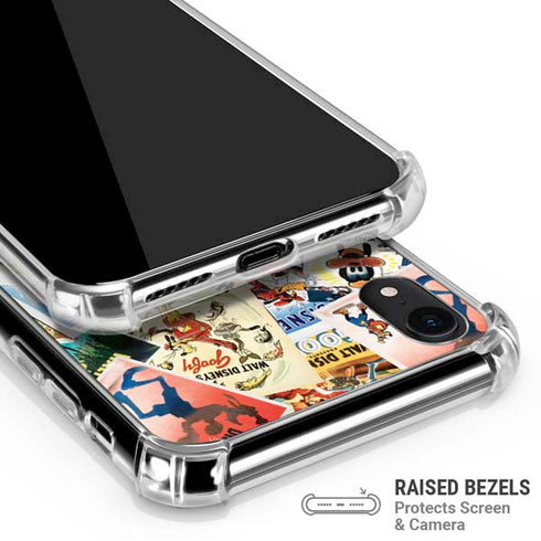 Disney Friends Retro Goofy Stamps Art iPhone XR Clear Case