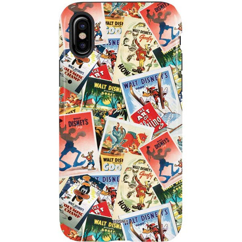 Disney Friends Retro Goofy Stamps Art iPhone XS Pro Case