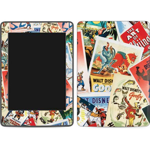 Disney Friends Retro Goofy Stamps Art Amazon Kindle Skin