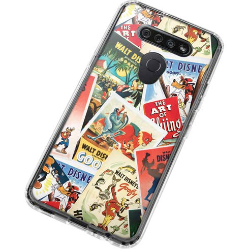 Disney Friends Retro Goofy Stamps Art LG K51/Q51 Clear Case
