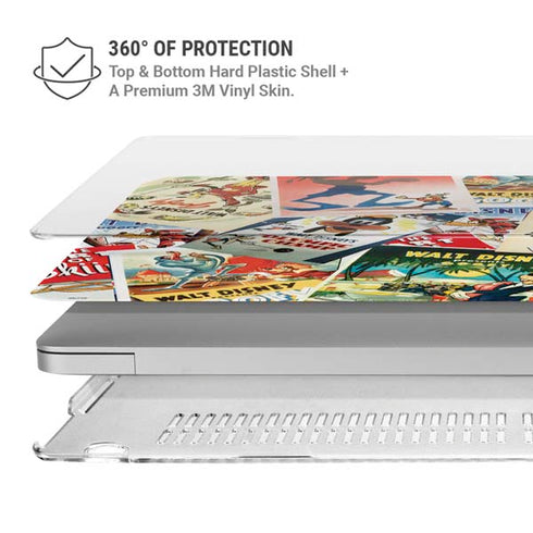 Disney Friends Retro Goofy Stamps Art MacBook Air 15in (2023-2025) Case plus Skin
