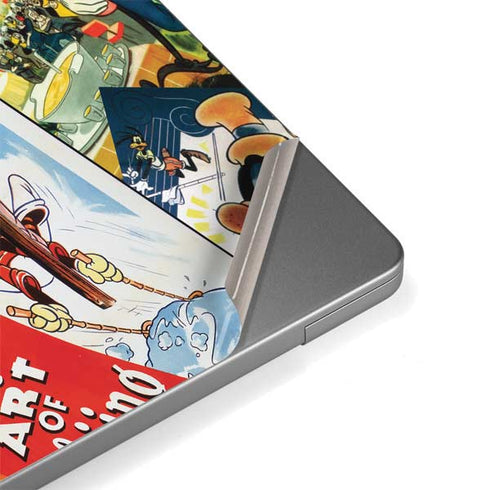 Disney Friends Retro Goofy Stamps Art MacBook Pro 14in (2021-24) Skin